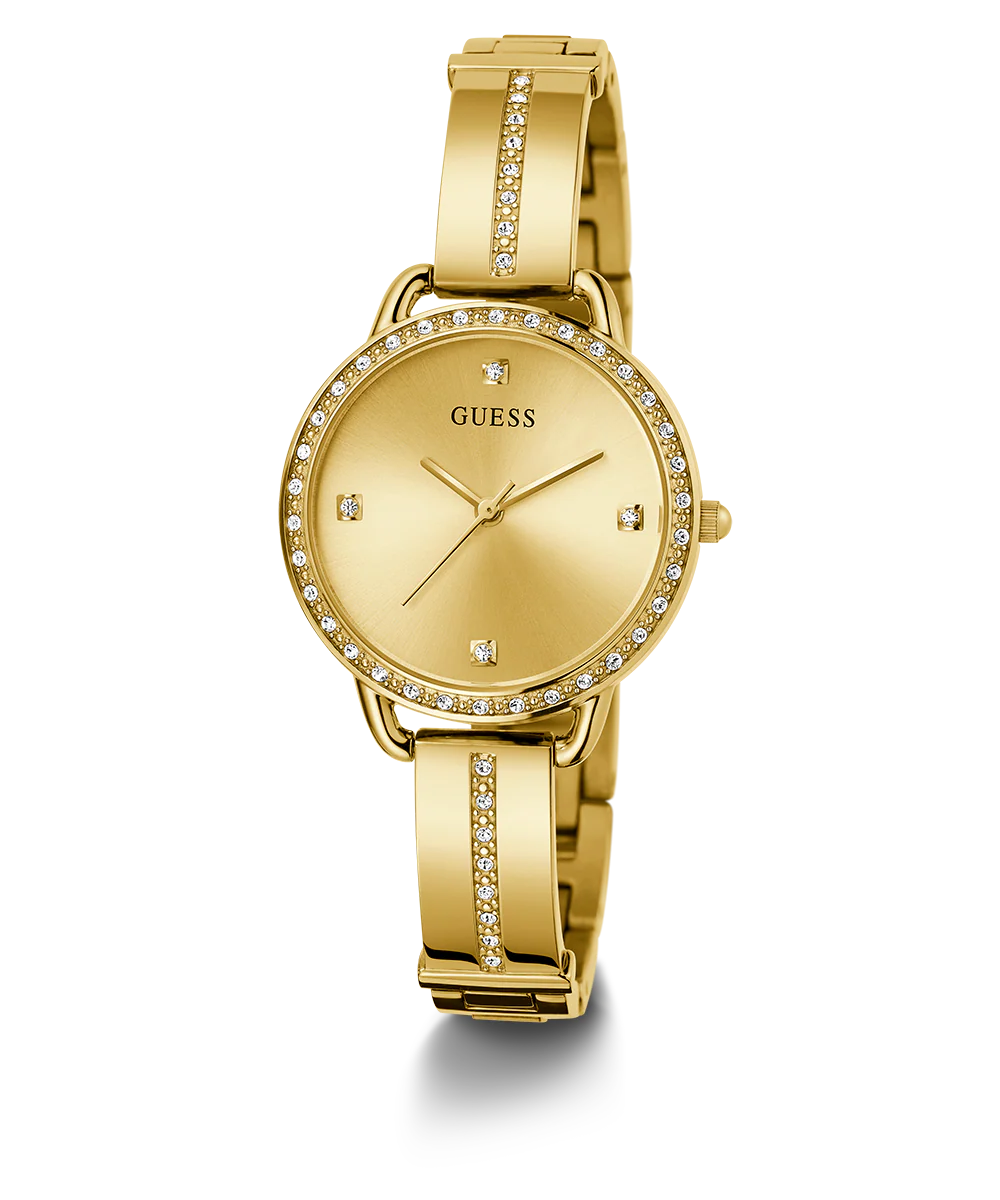 GUESS Ladies Gold Tone Analog Watch