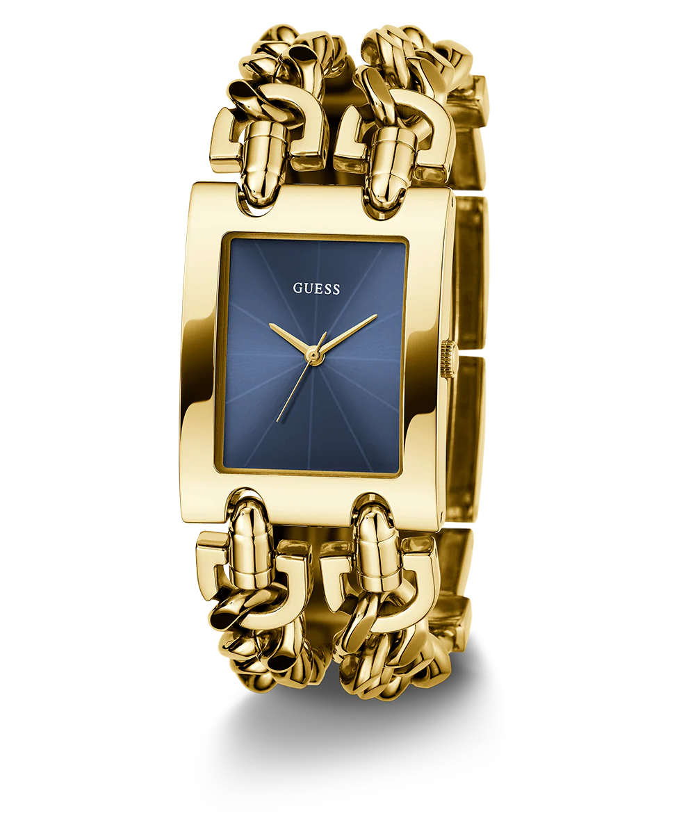 GUESS Ladies Mod Heavy Metal Gold Tone Analog Watch