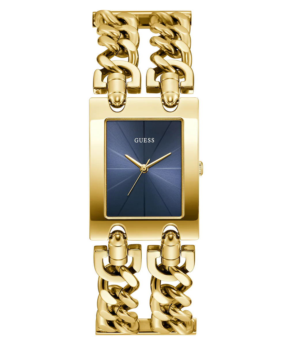 GUESS Ladies Mod Heavy Metal Gold Tone Analog Watch