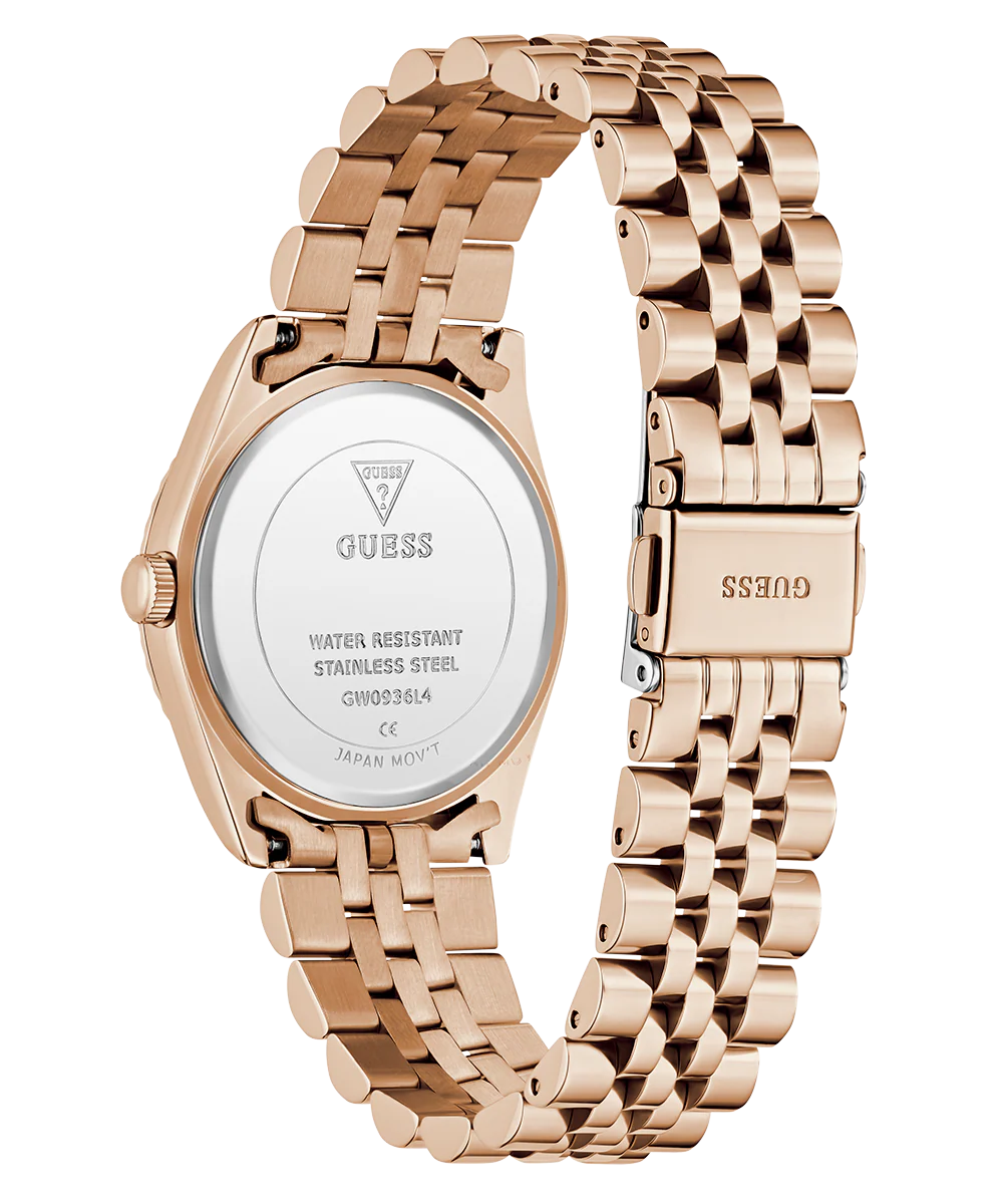 GUESS Ladies Jada Rose Gold Tone Multi-function Date Watch