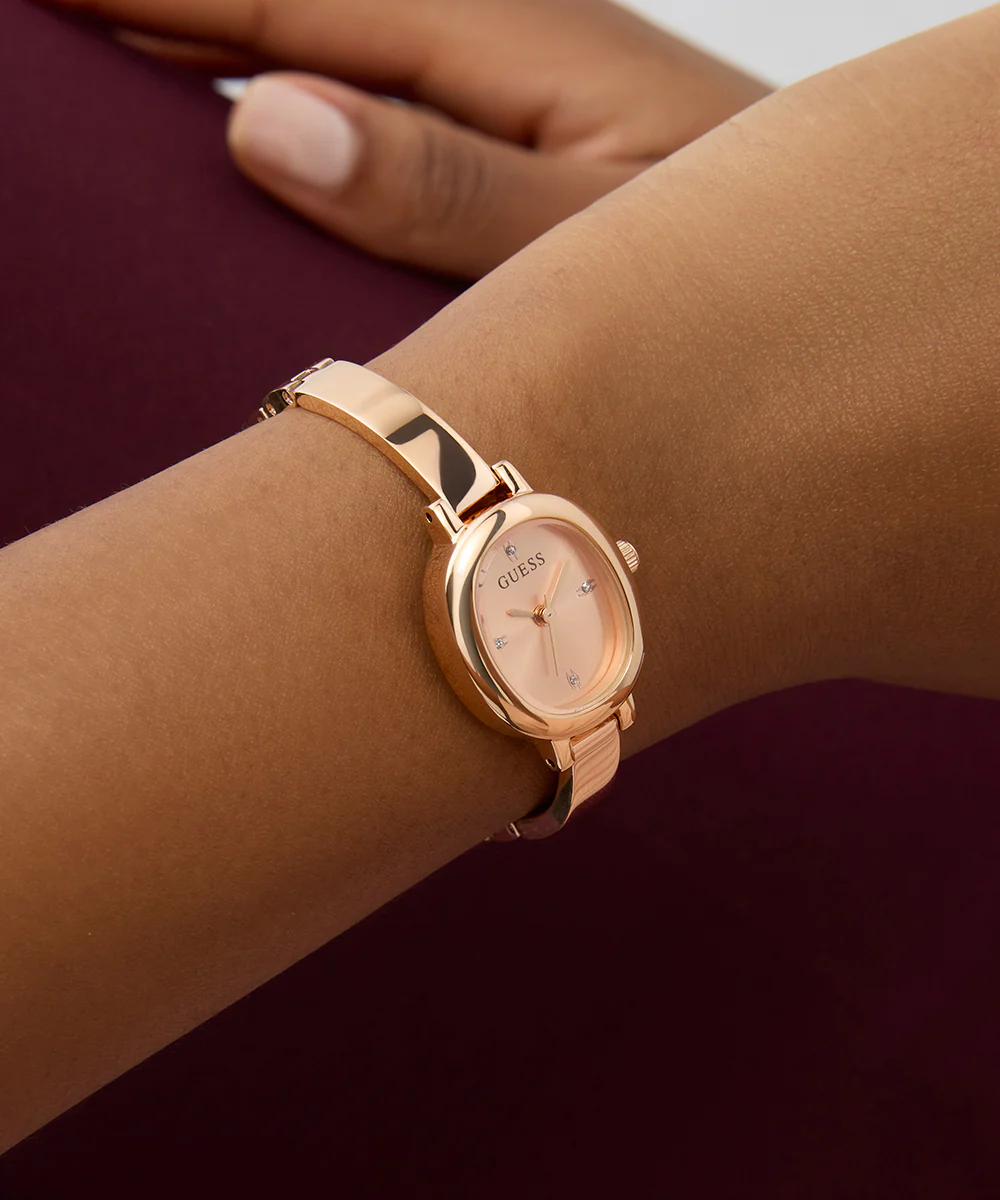GUESS Ladies Rose Gold Tone Analog Watch