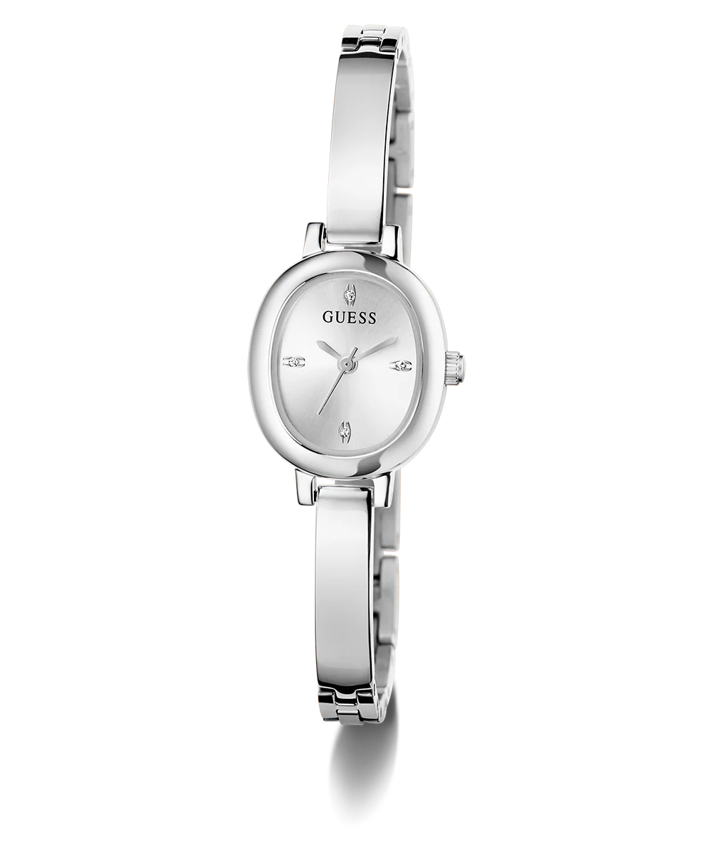GUESS Ladies Silver Tone Analog Watch