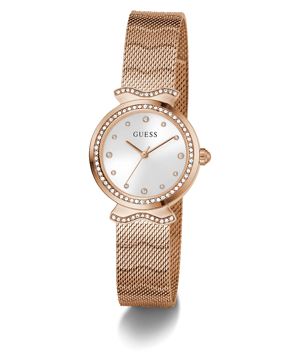 GUESS Ladies Rose Gold Tone Analog Watch