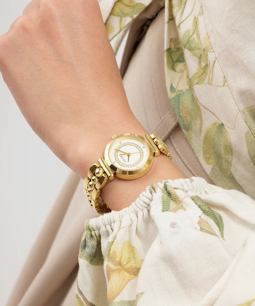 GUESS Ladies Gold Tone Analog Watch