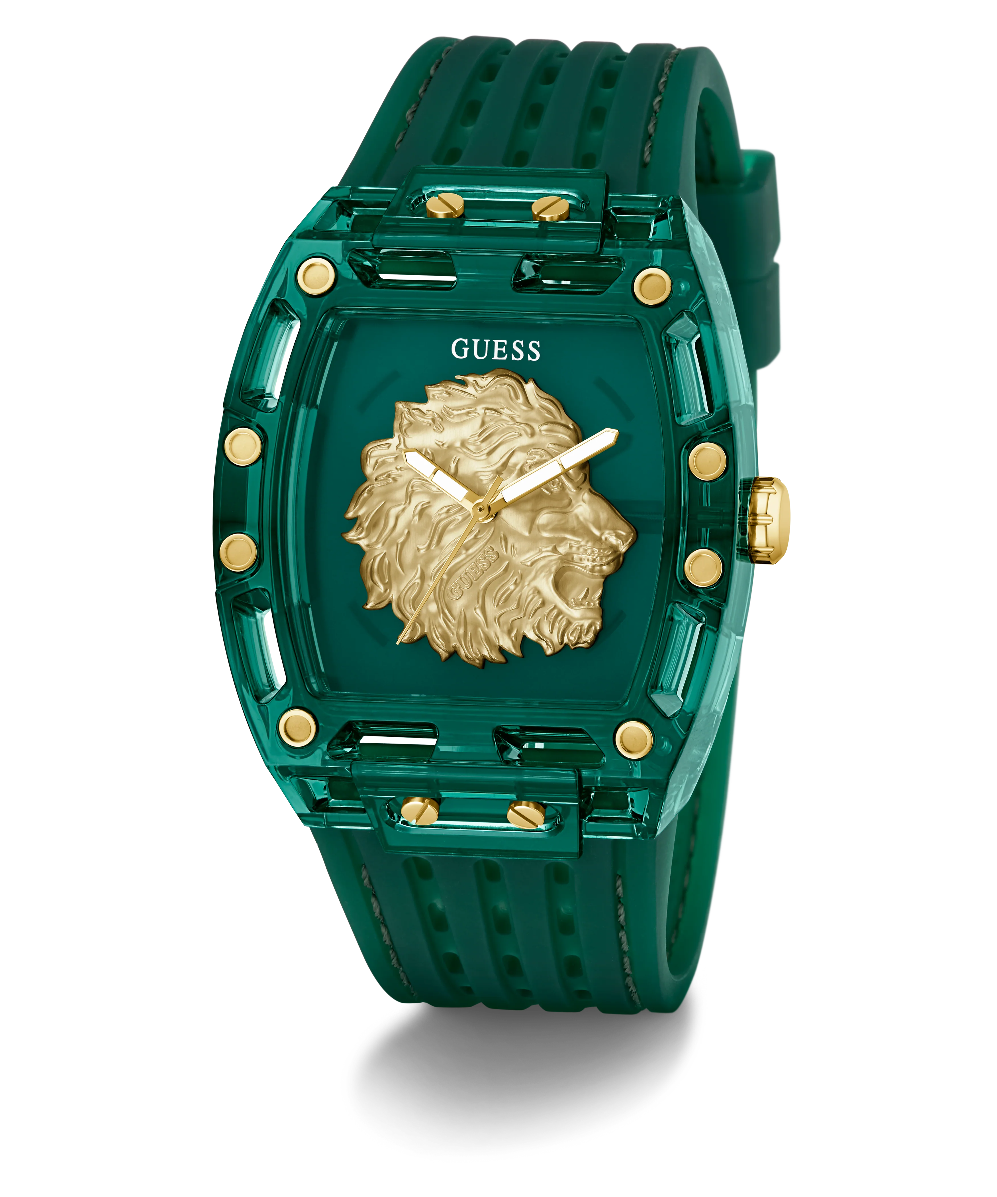 GUESS Mens Green Analog Watch