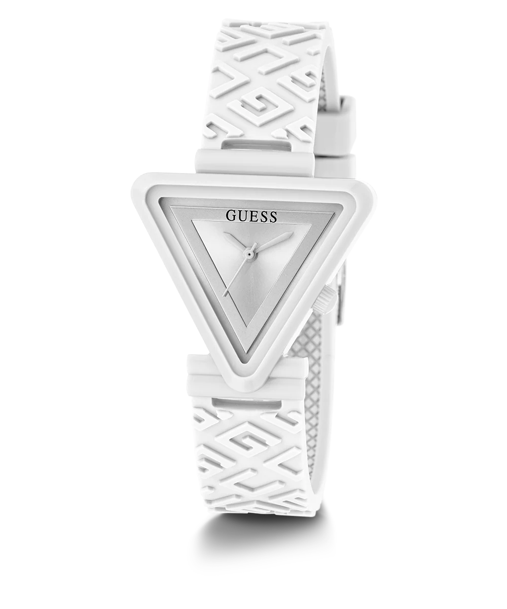 GUESS Ladies White Analog Watch