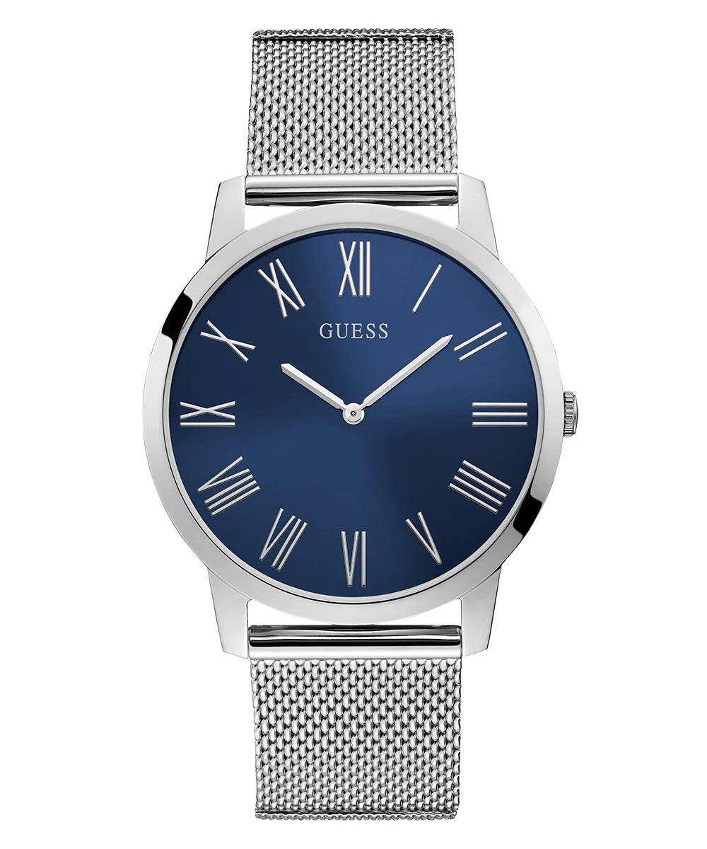 1176-guess-mens-silver-tone-analog-watch-1.webp GUESS Mens Silver Tone Analog Watch