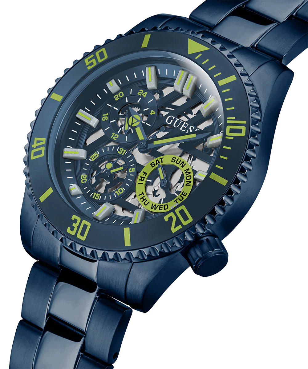 GUESS Mens Navy Multi-function Watch