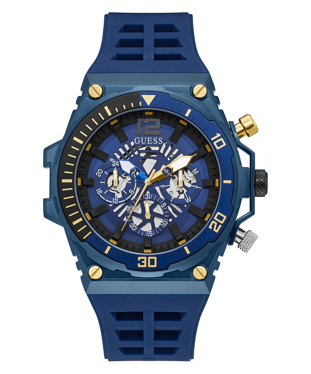 GUESS Mens Blue Multi-function Watch