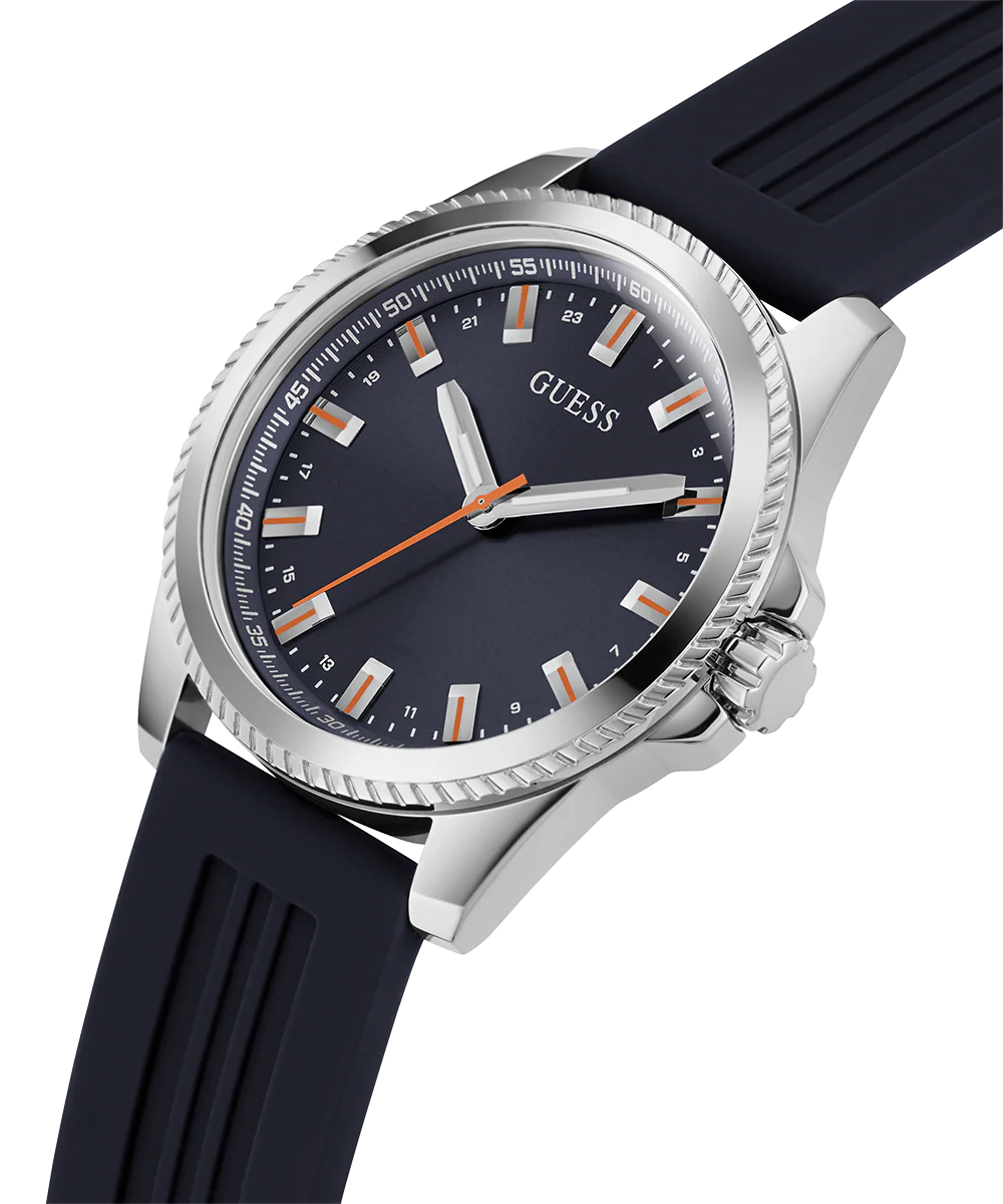 1180-guess-mens-navy-silver-tone-analog-watch-2.webp GUESS Mens Navy Silver Tone Analog Watch