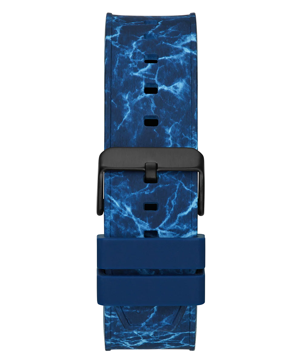 GUESS Mens Blue Black Digital Watch