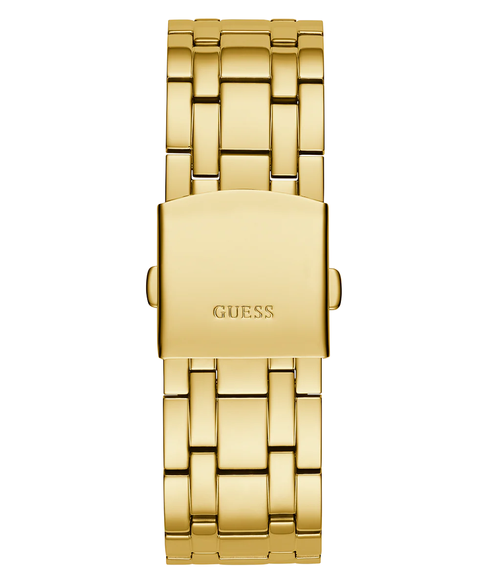 GUESS Mens Gold Tone Multi-function Watch
