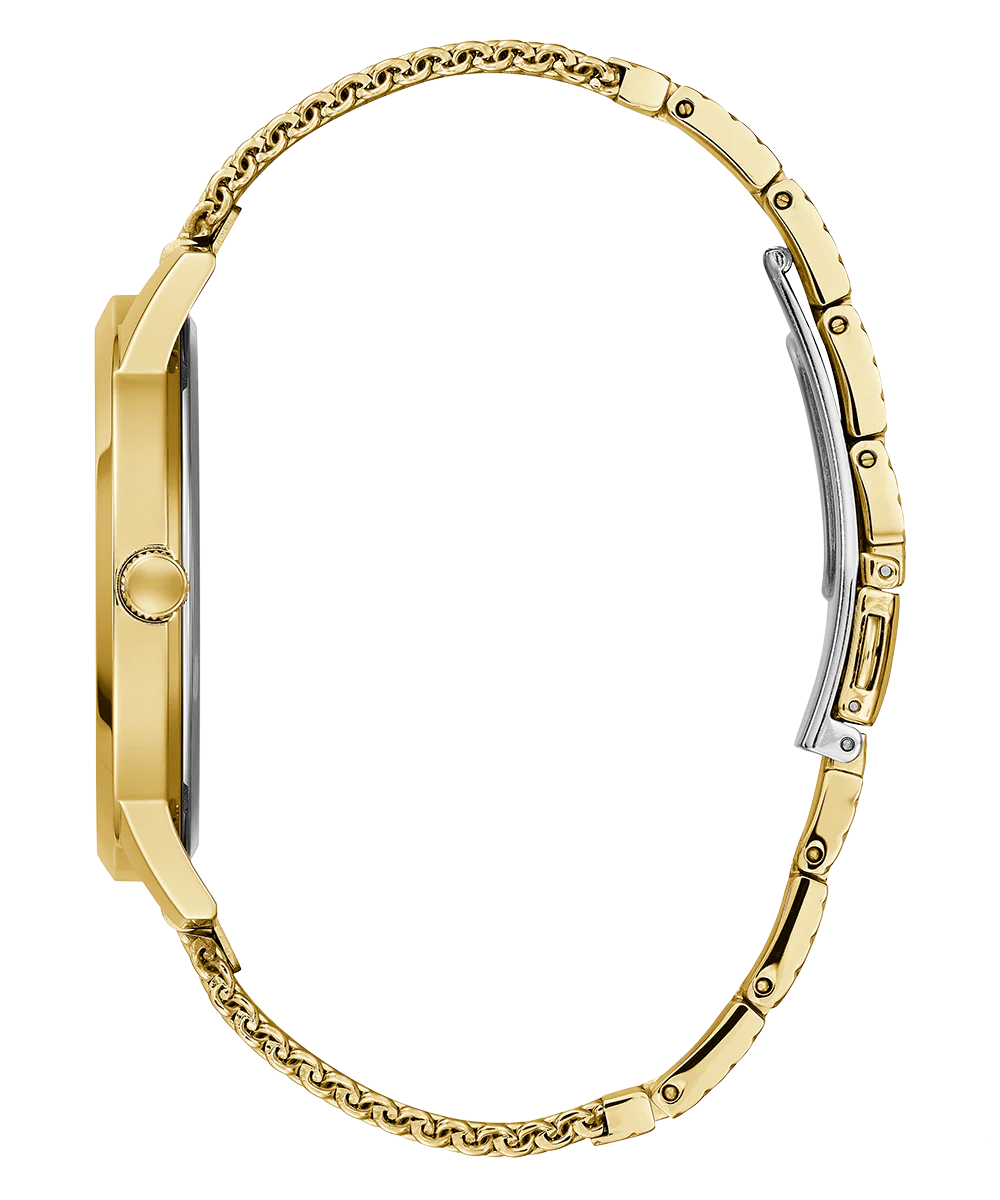GUESS Mens Gold Tone Analog Watch