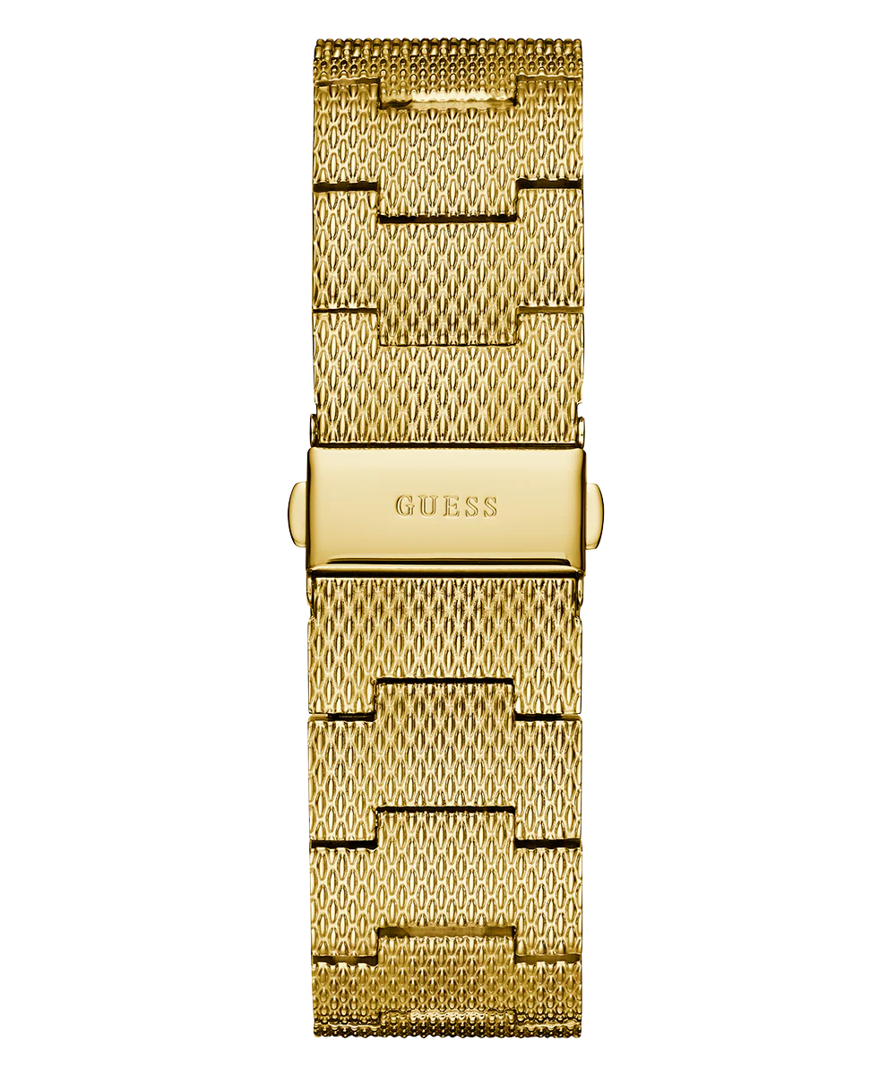 GUESS Mens Gold Tone Analog Watch