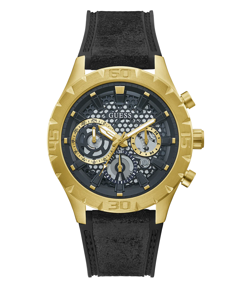 1192-guess-mens-black-gold-tone-multi-function-watch-3.webp GUESS Mens Black Gold Tone Multi-function Watch