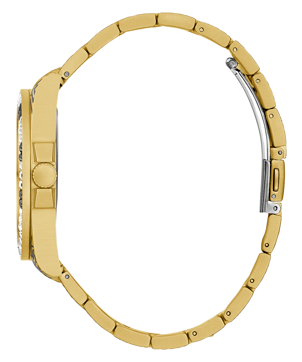 GUESS Mens Gold Tone Analog Watch