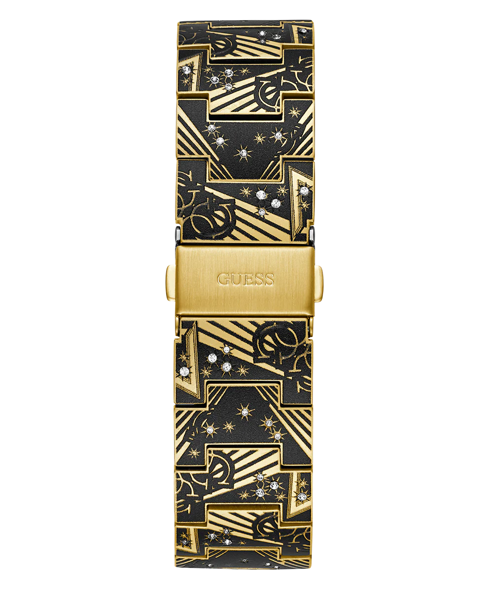 GUESS Mens Gold Tone Analog Watch
