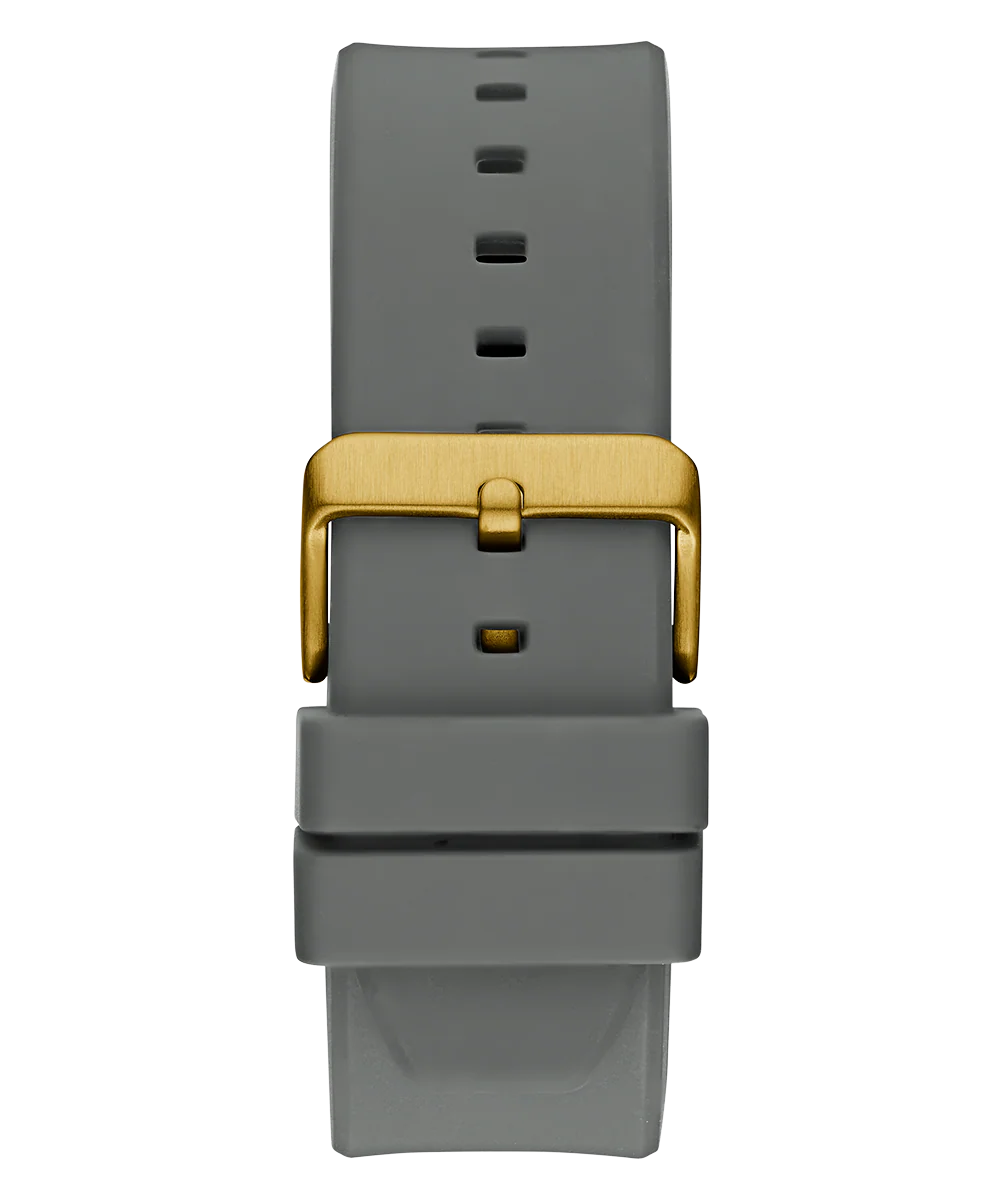 GUESS Mens Gray Gold Tone Multi-function Watch