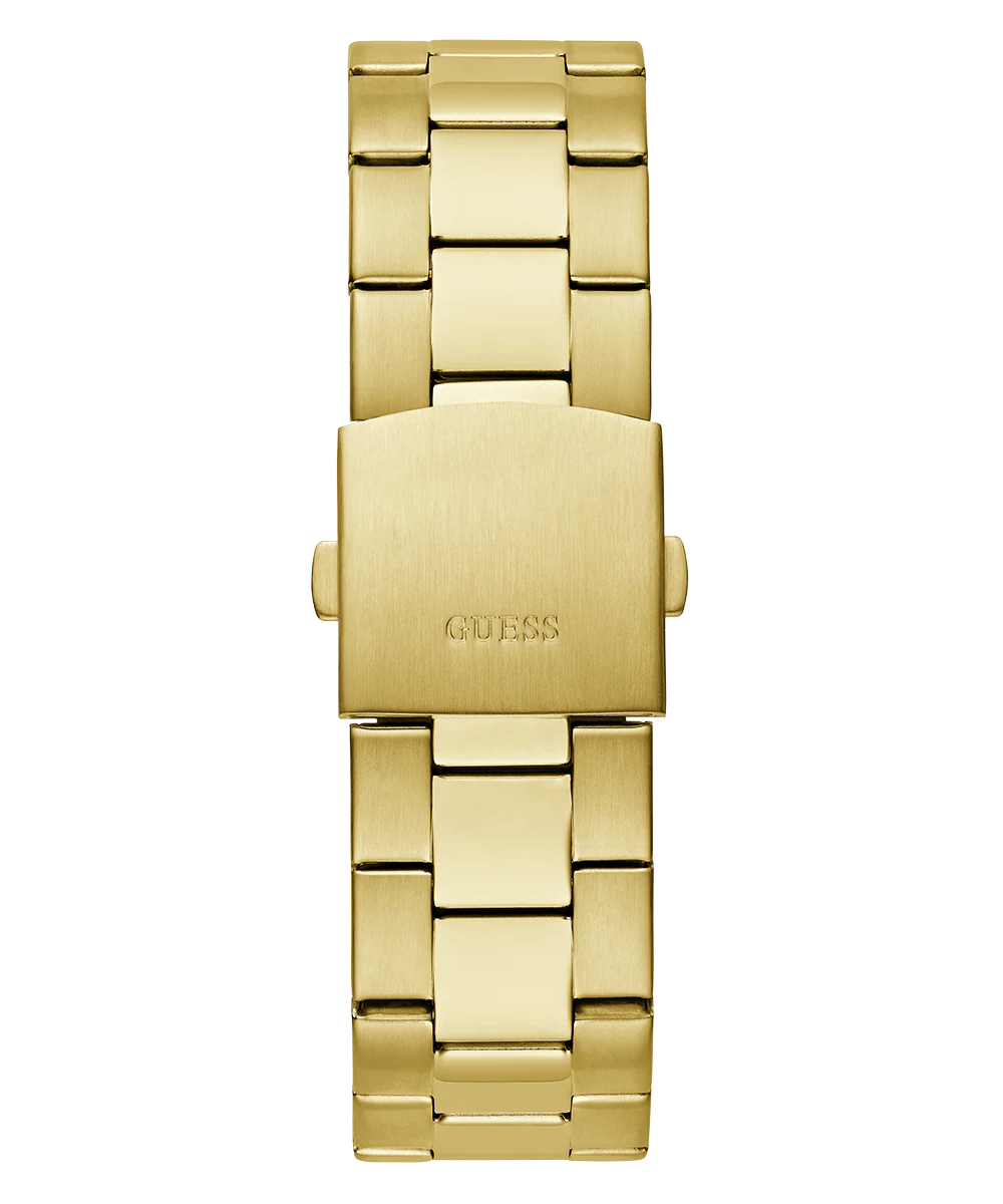 GUESS Mens Gold Tone Multi-function Watch