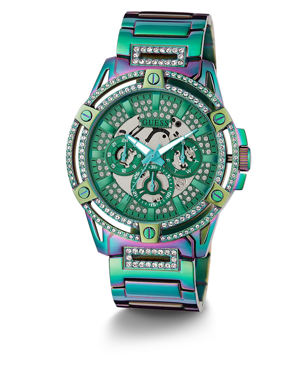 GUESS Mens Iridescent Multi-function Watch