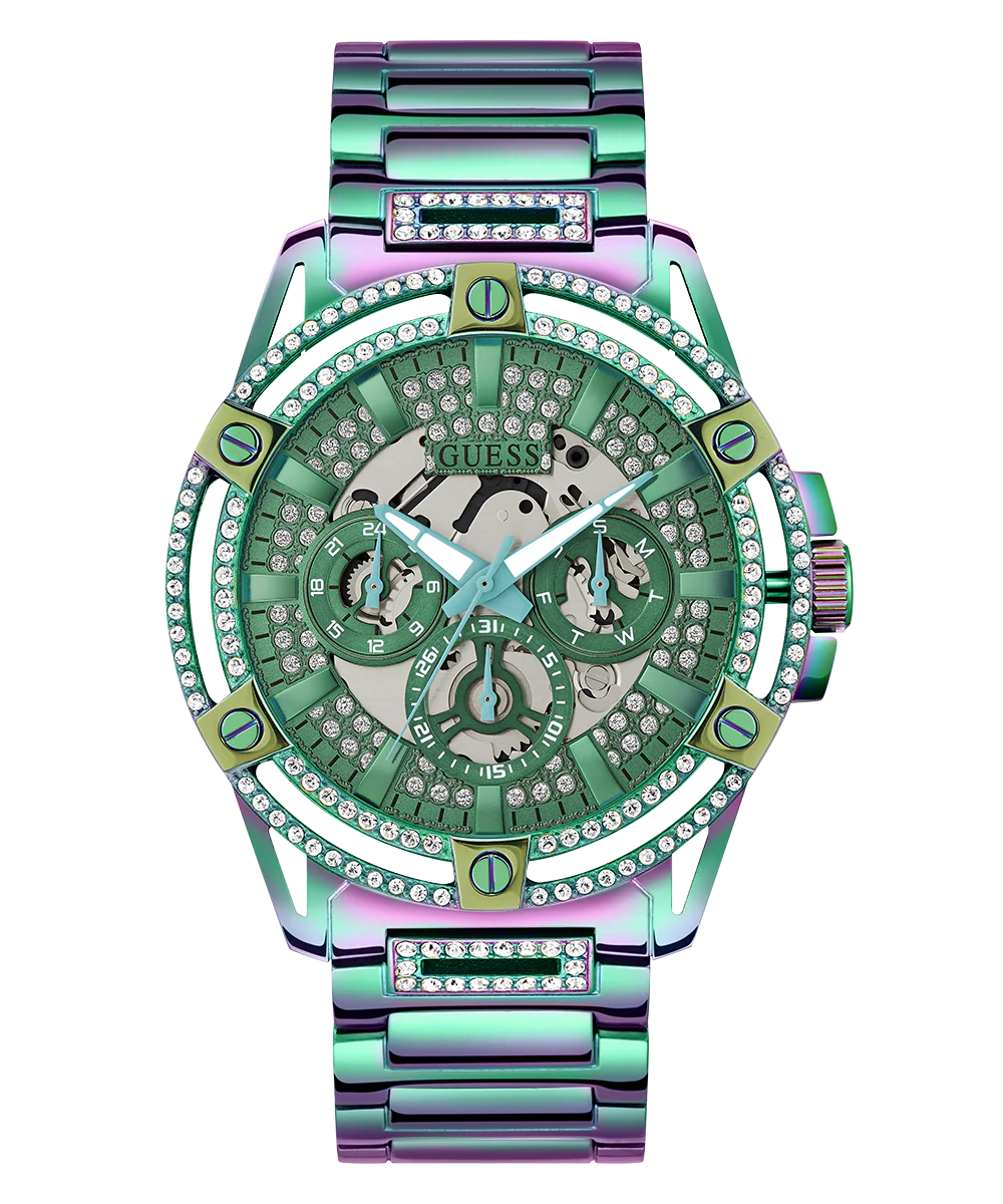 GUESS Mens Iridescent Multi-function Watch