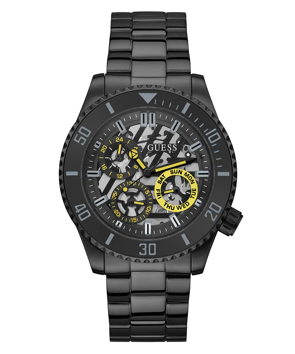 GUESS Mens Black Multi-function Watch