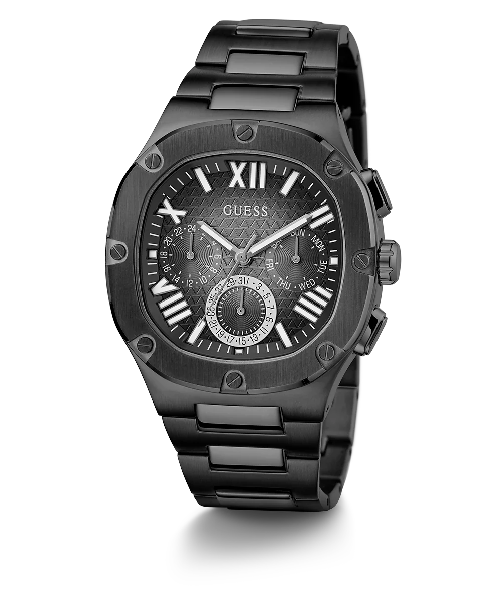 GUESS Mens Black Multi-function Watch