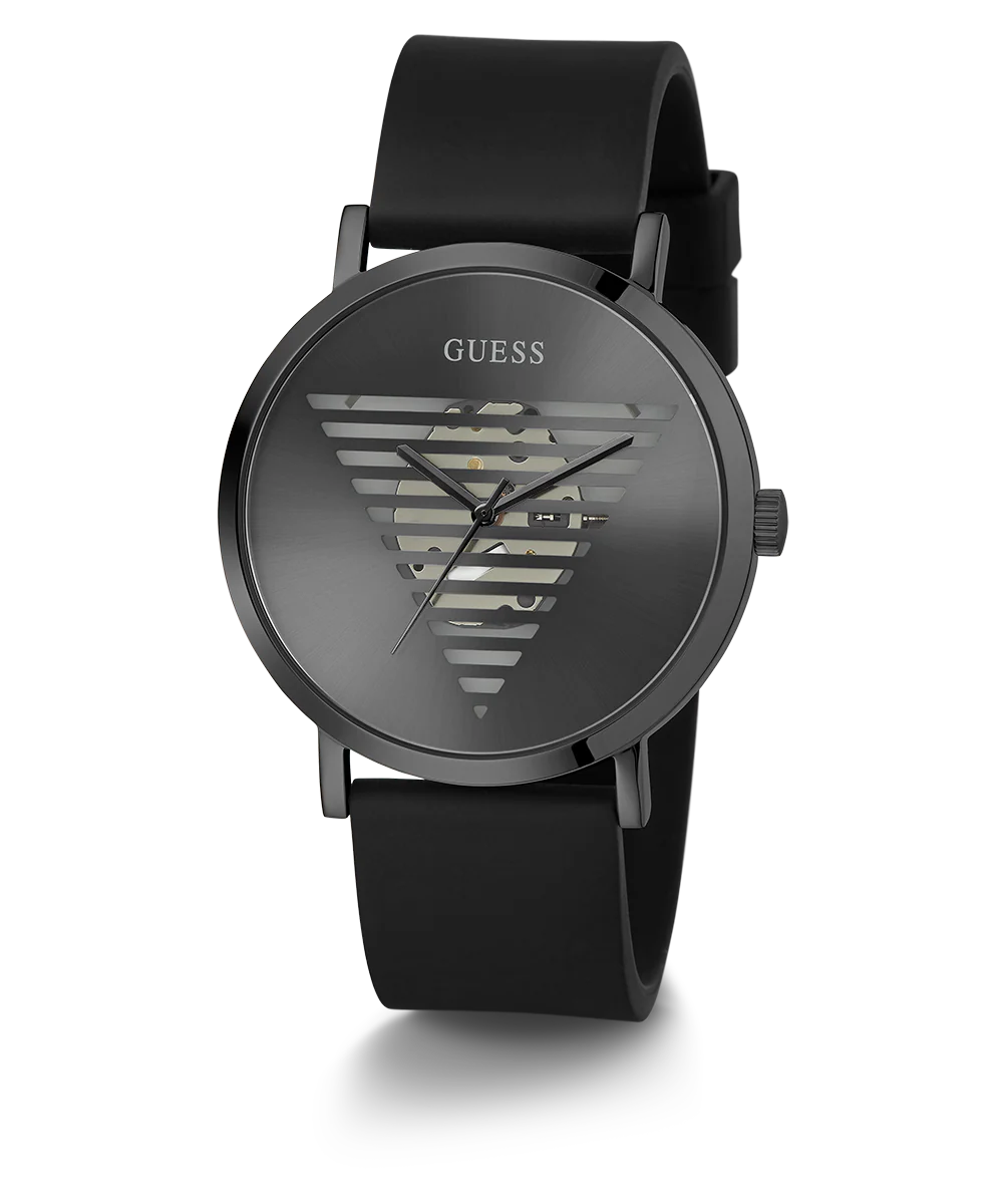 GUESS Mens Black Analog Watch