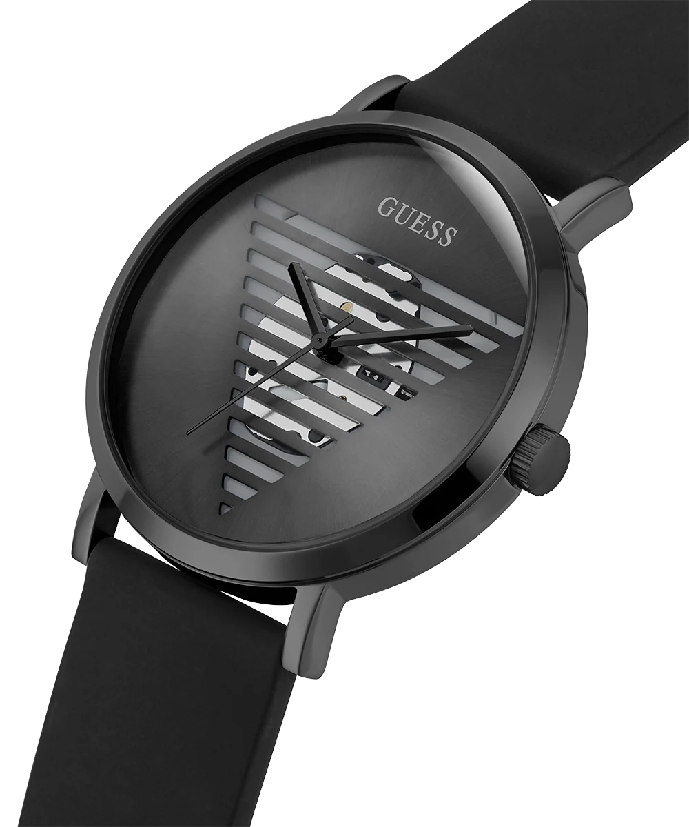 GUESS Mens Black Analog Watch