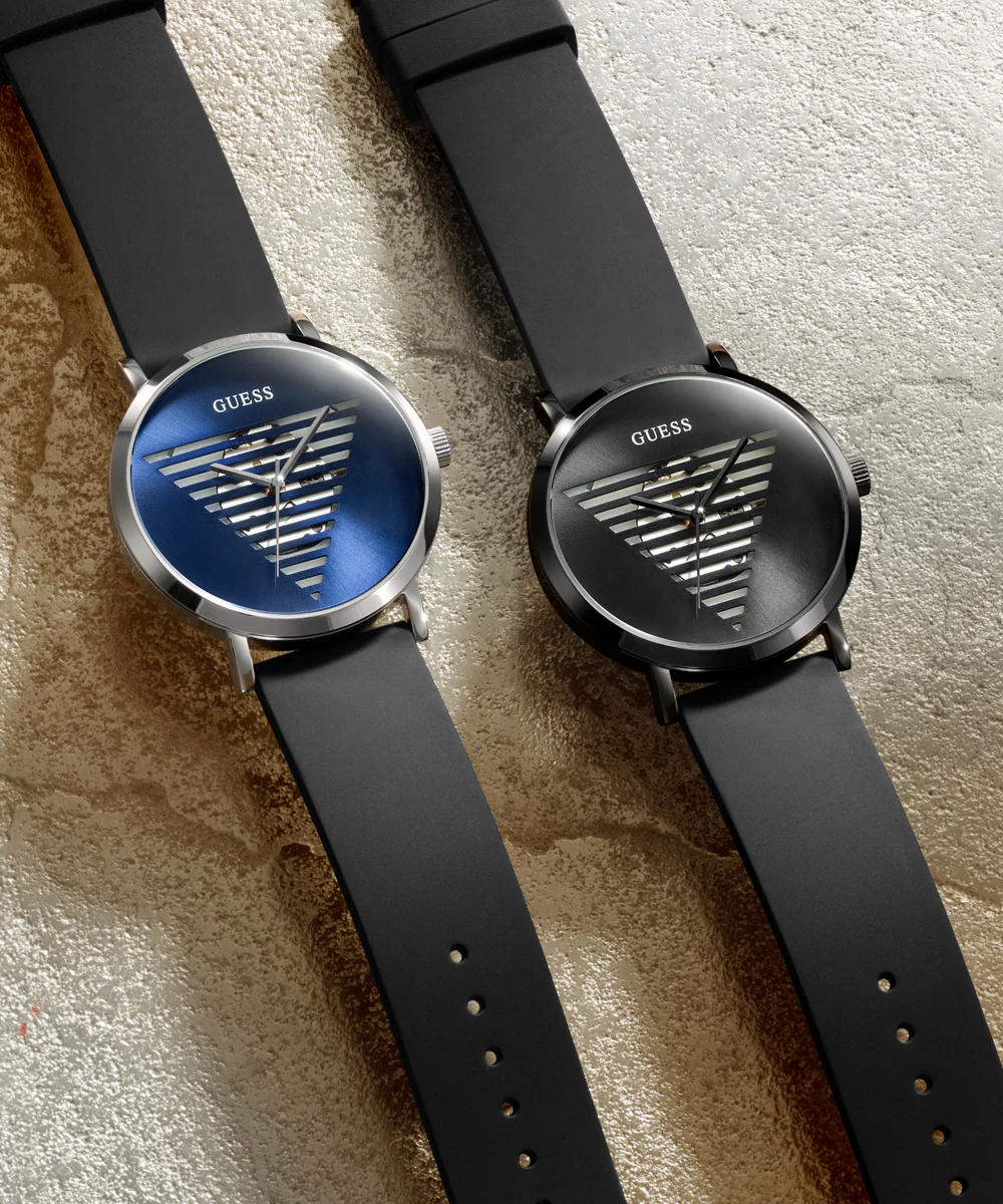 GUESS Mens Black Analog Watch