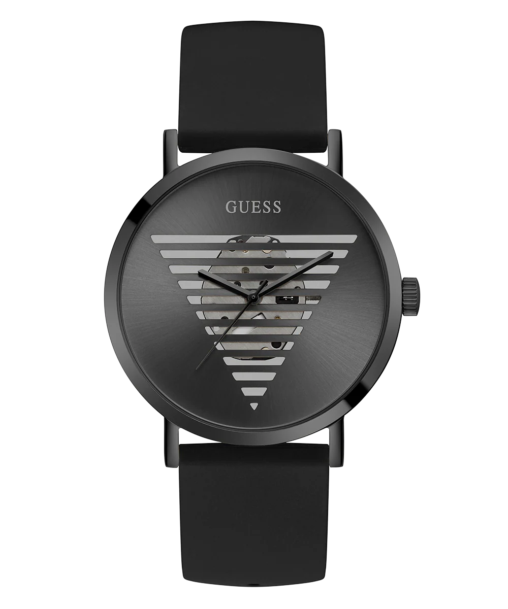 GUESS Mens Black Analog Watch