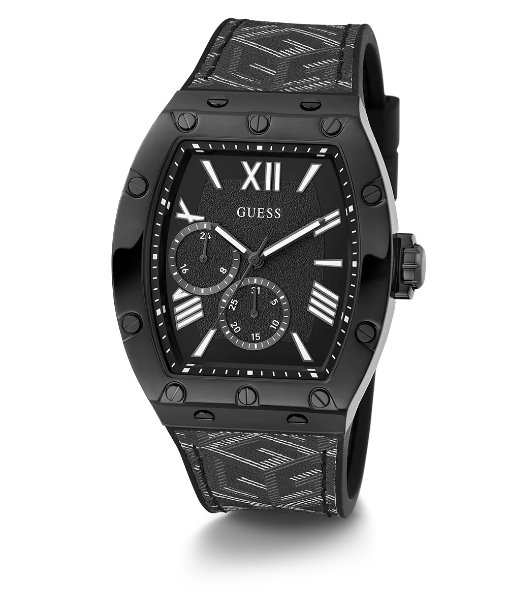 GUESS Mens Black Multi-function Watch