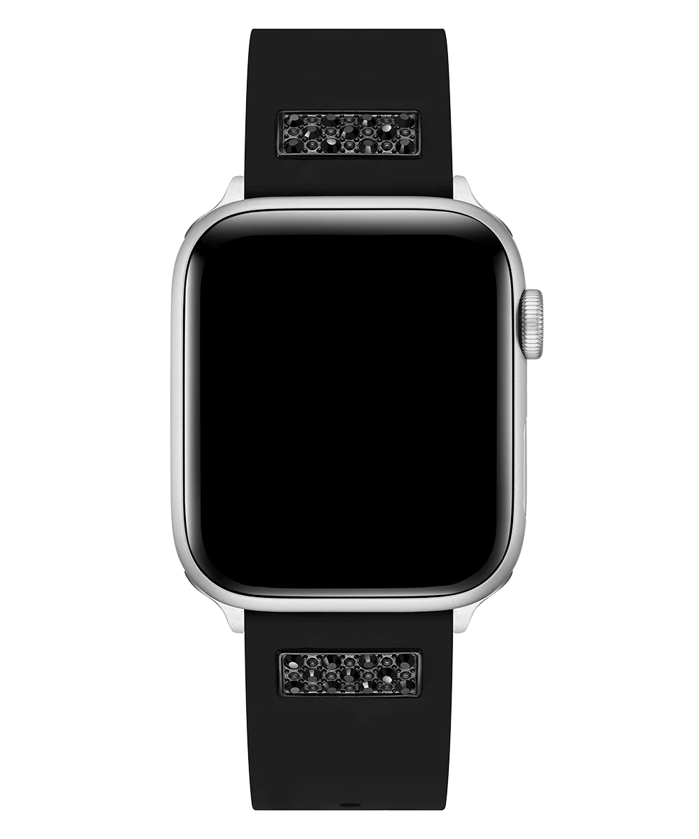 GUESS Silcone Band with Crystal inserts for Apple 42-44 mm Watch