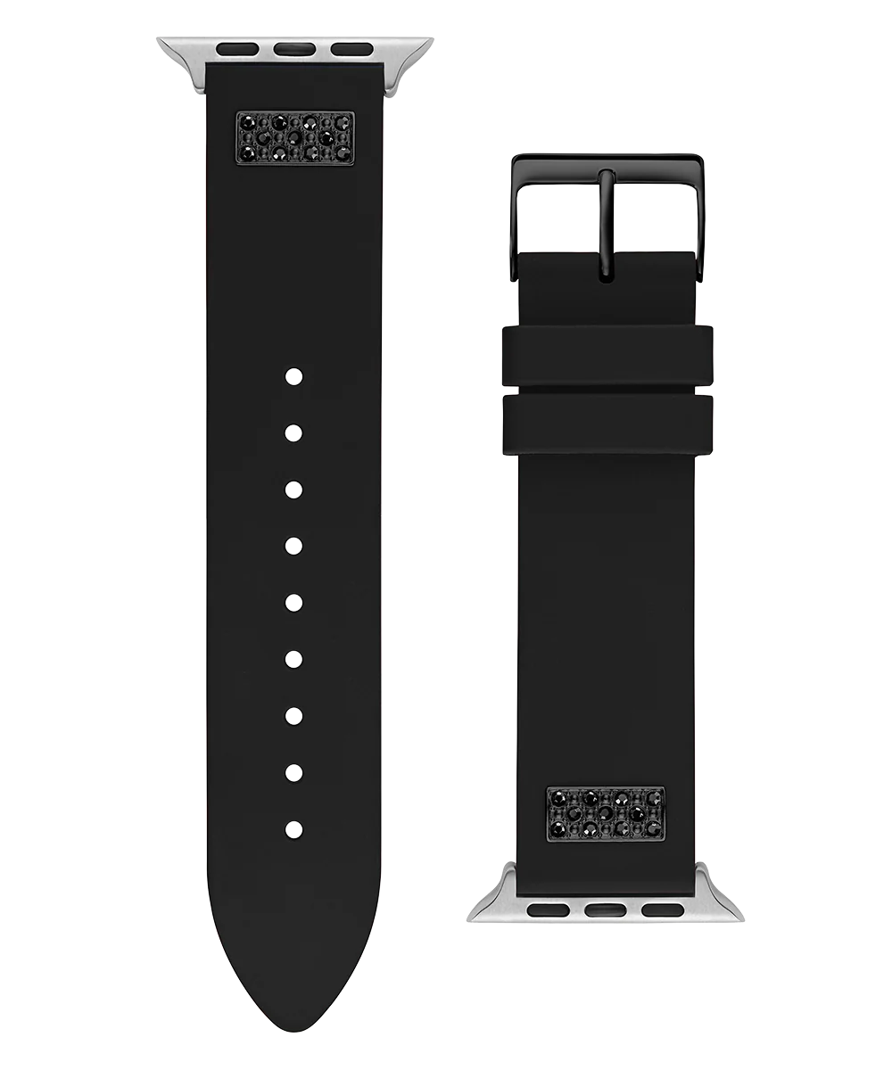 GUESS Silcone Band with Crystal inserts for Apple 42-44 mm Watch