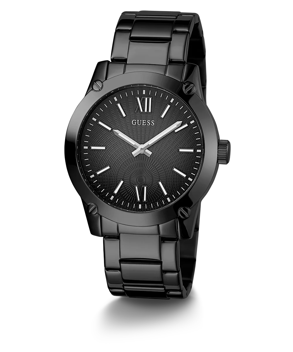 GUESS Mens Black Analog Watch