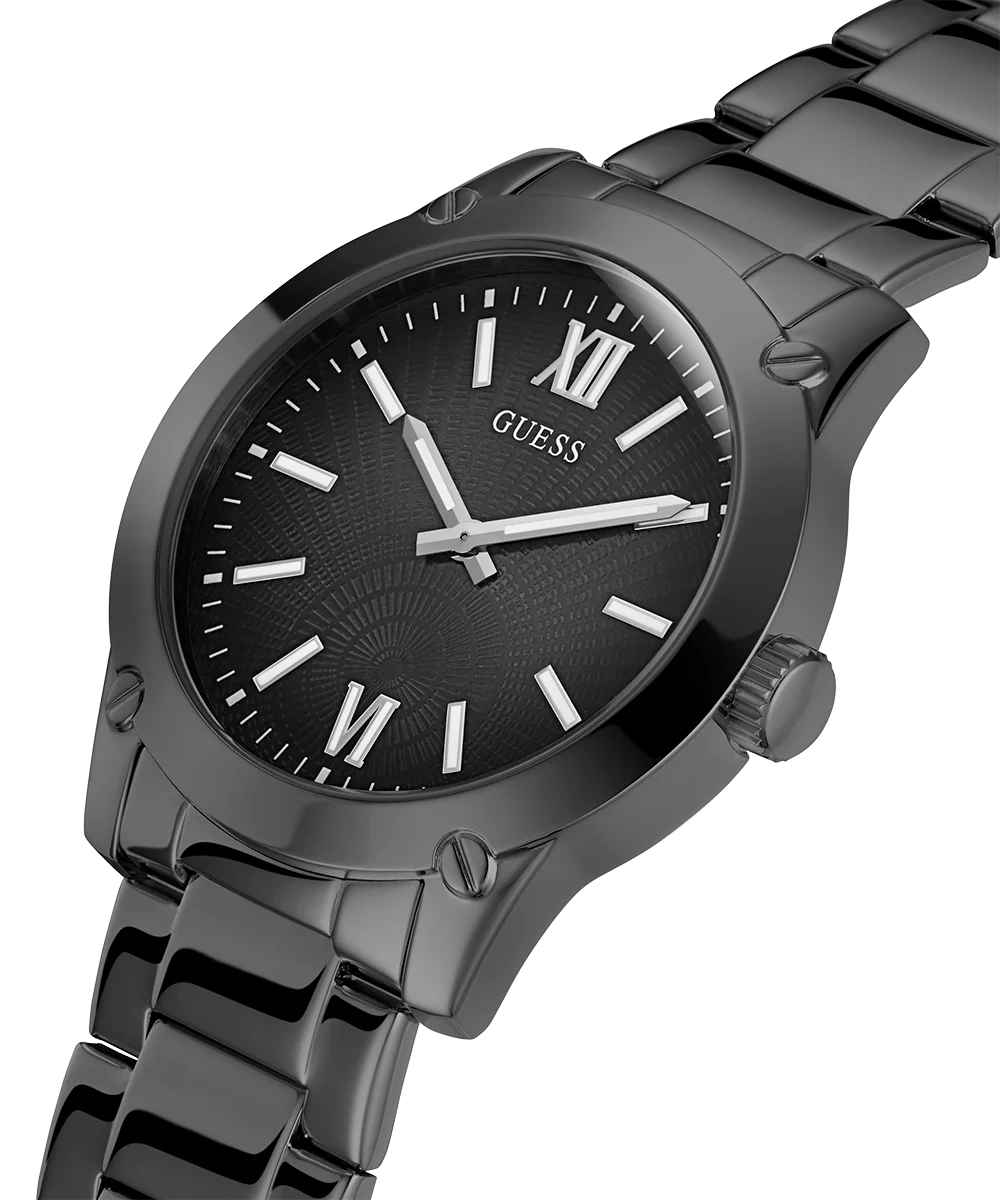 GUESS Mens Black Analog Watch