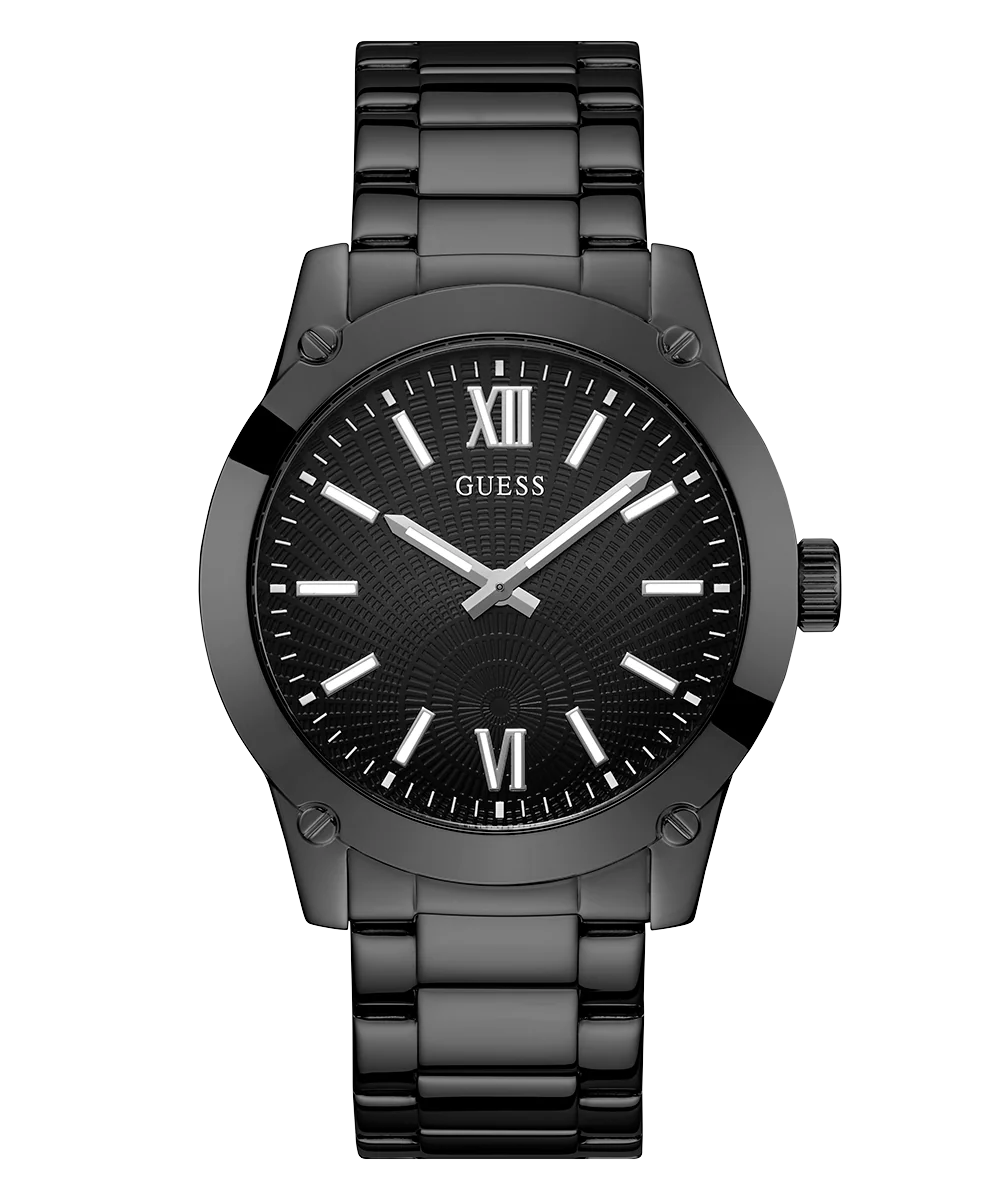 GUESS Mens Black Analog Watch