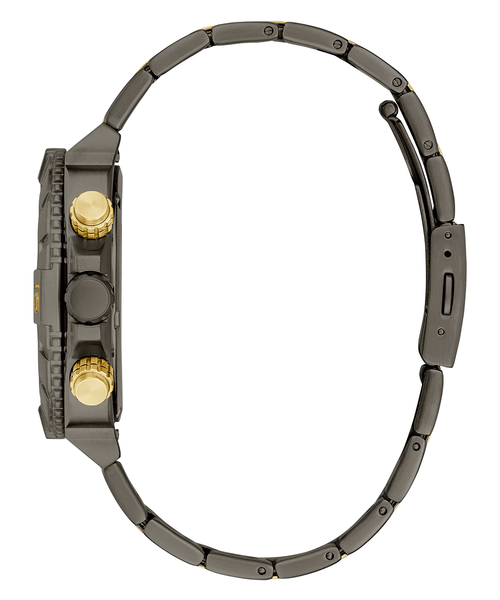 GUESS Mens Gunmetal Multi-function Watch