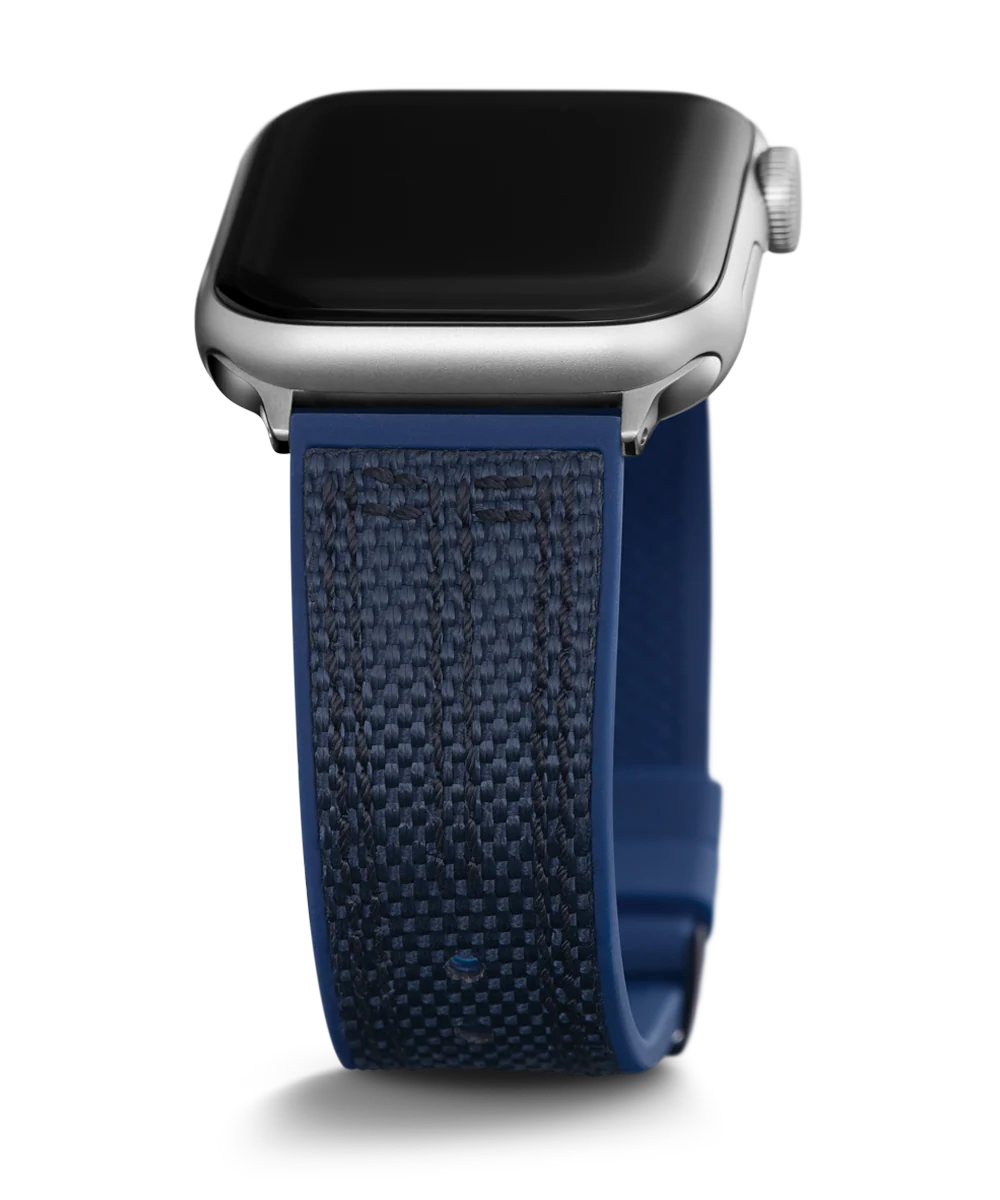 GUESS Nylon on Silicone Band for Apple 42-44 mm Watch