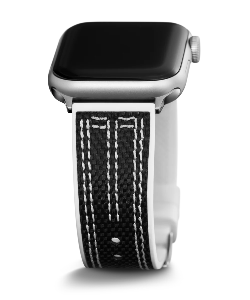 GUESS Nylon on Silicone Band for Apple 42-44 mm Watch