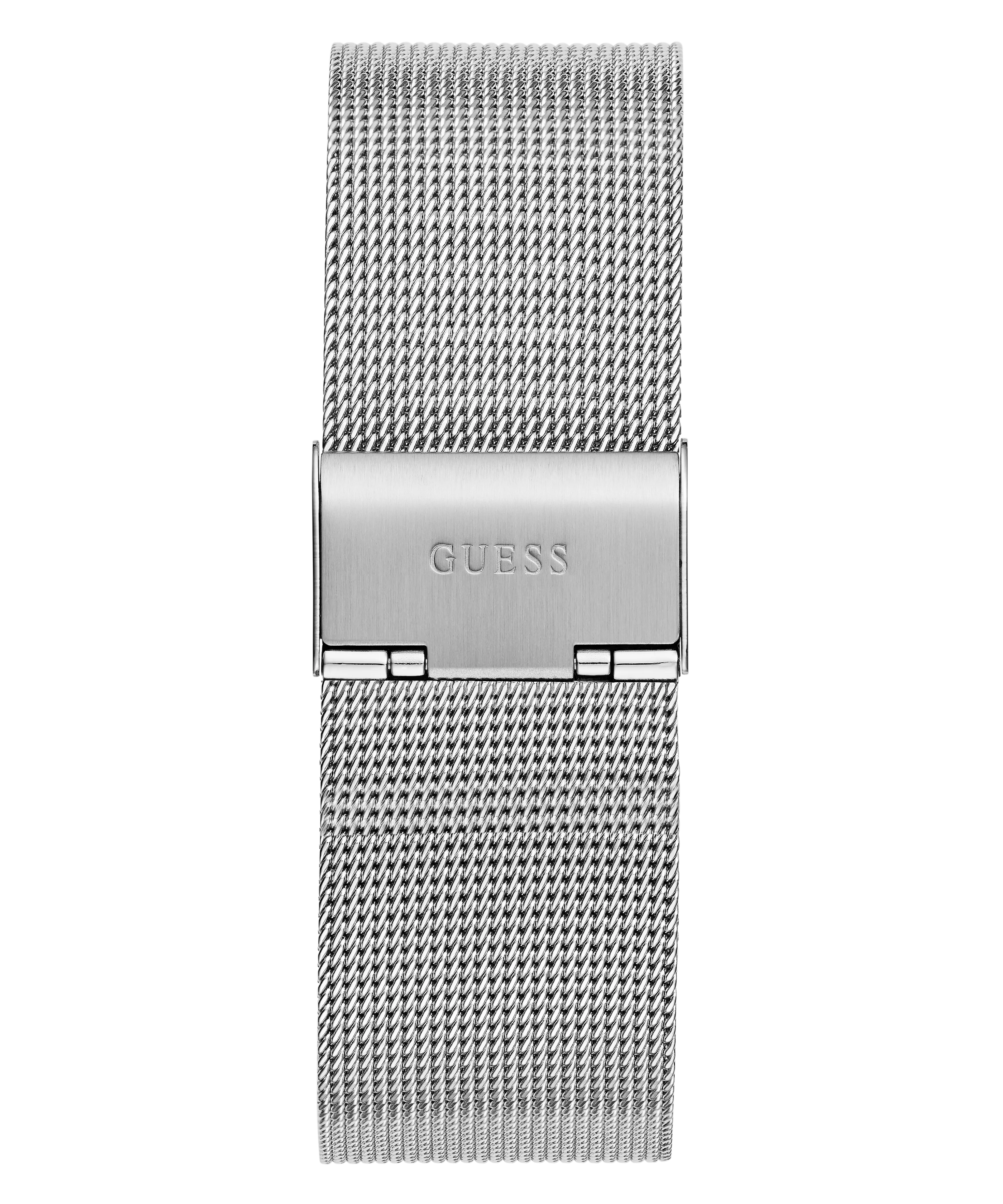 GUESS Mens Silver Tone Analog Watch