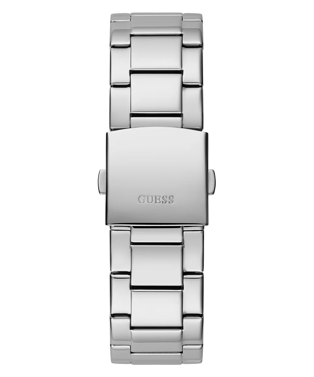 GUESS Mens Silver Tone Analog Watch