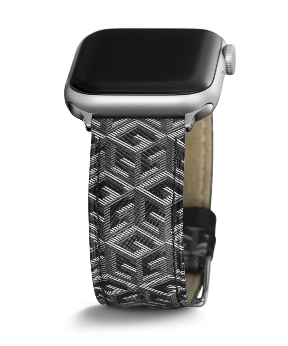 GUESS Logo Leather Band for Apple 42-44 mm Watch