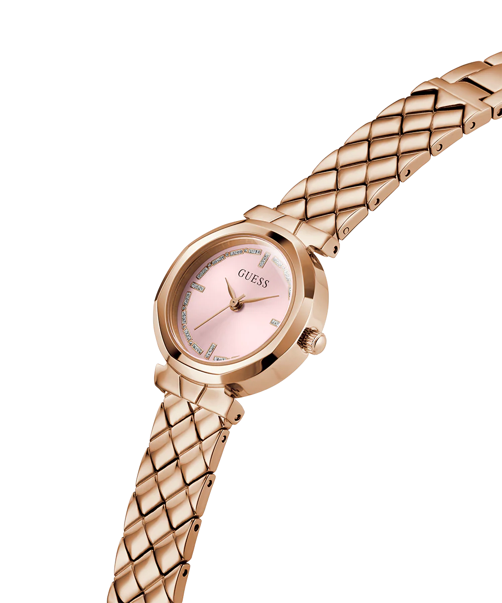 GUESS Ladies Rose Gold Tone Analog Watch