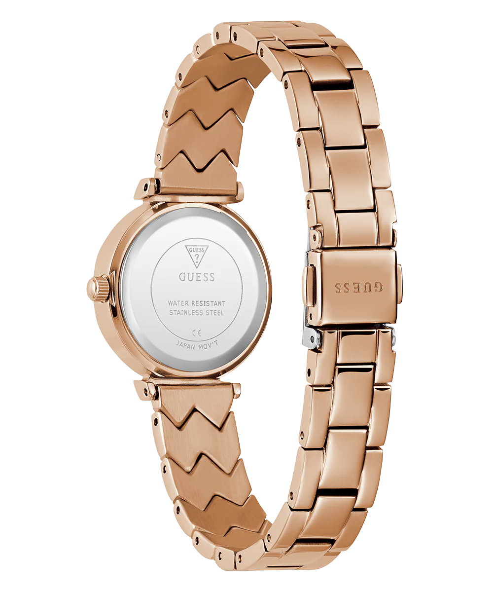 GUESS Ladies Rose Gold Tone Analog Watch