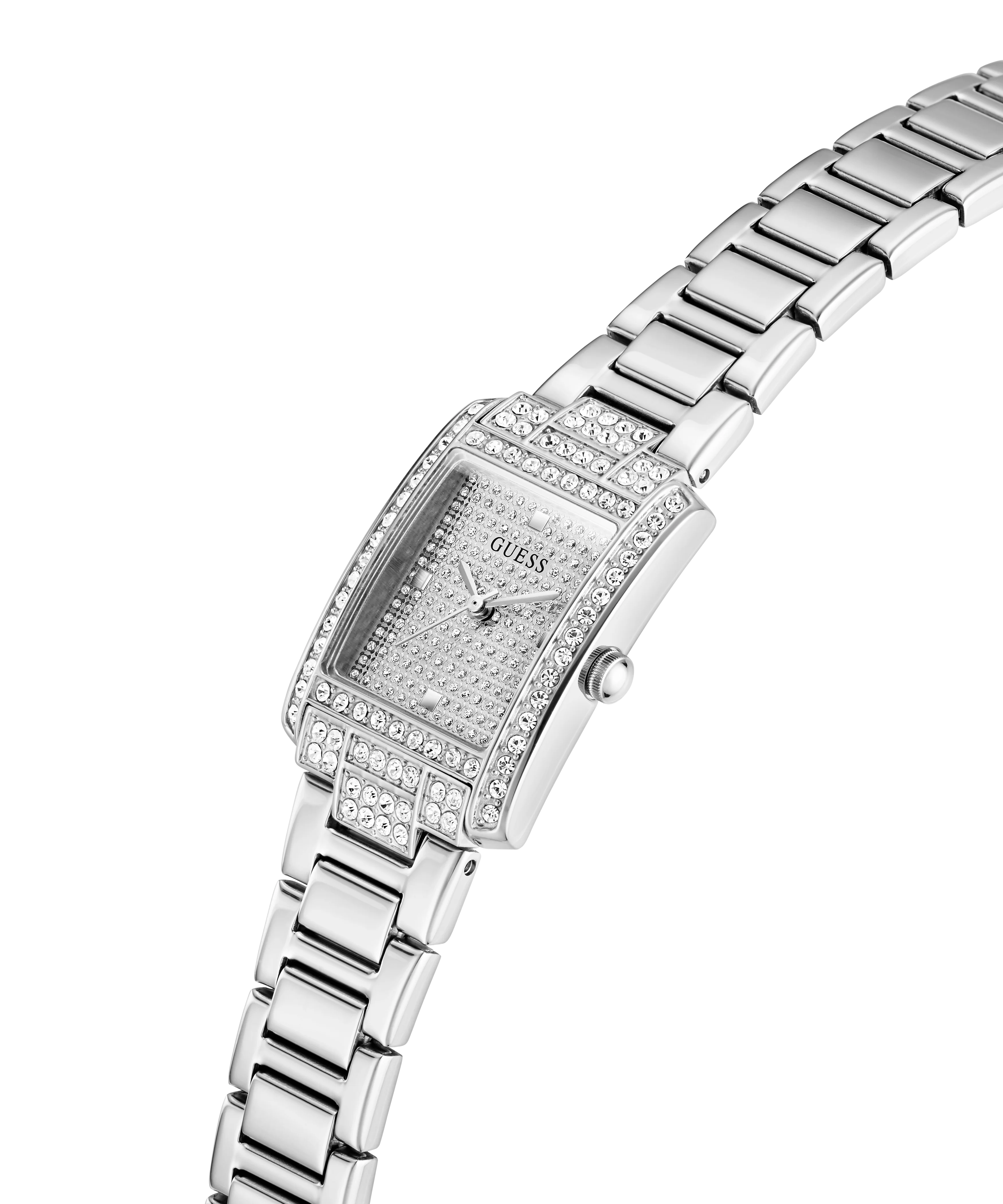 GUESS Ladies Silver Tone Analog Watch