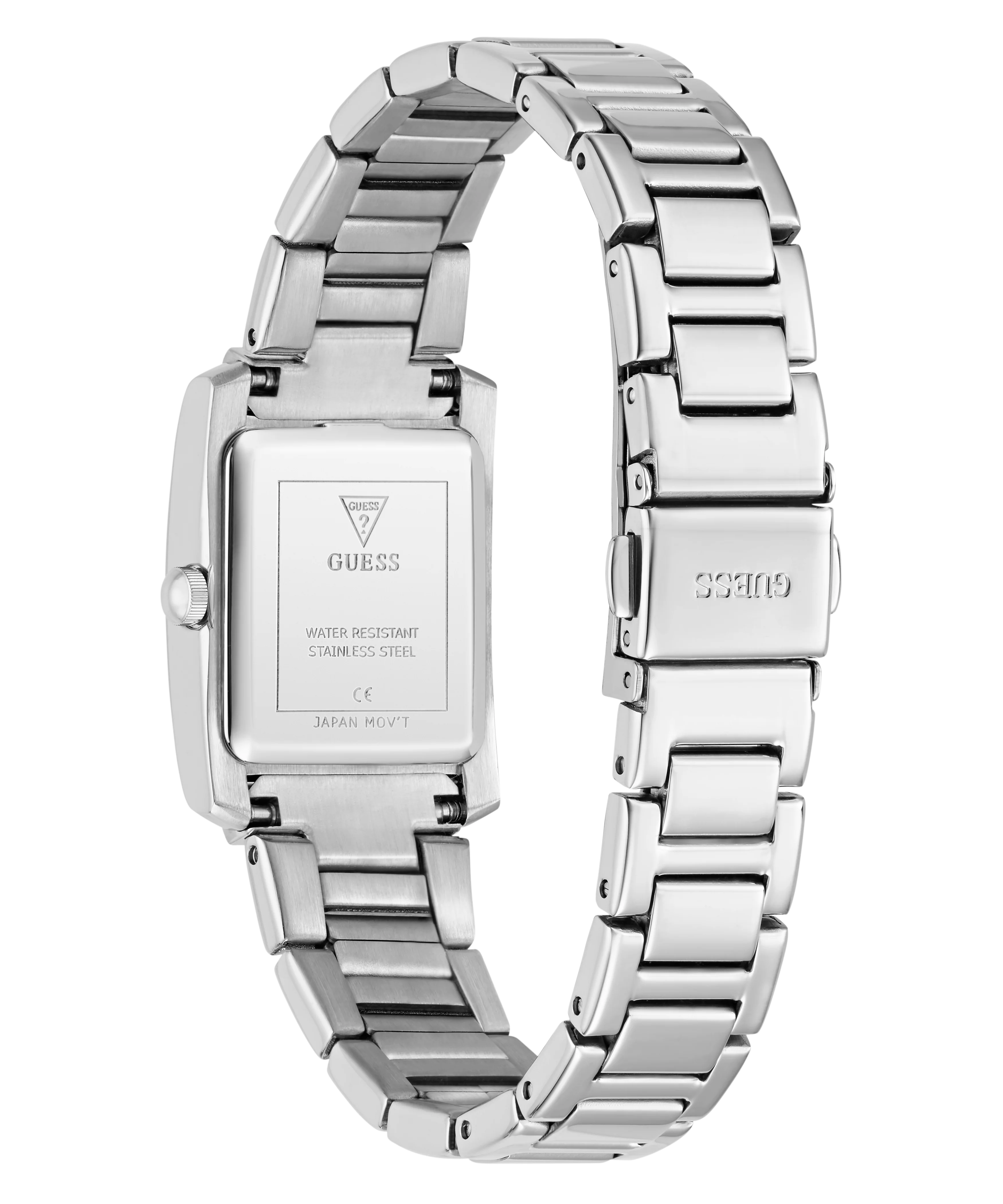 GUESS Ladies Silver Tone Analog Watch