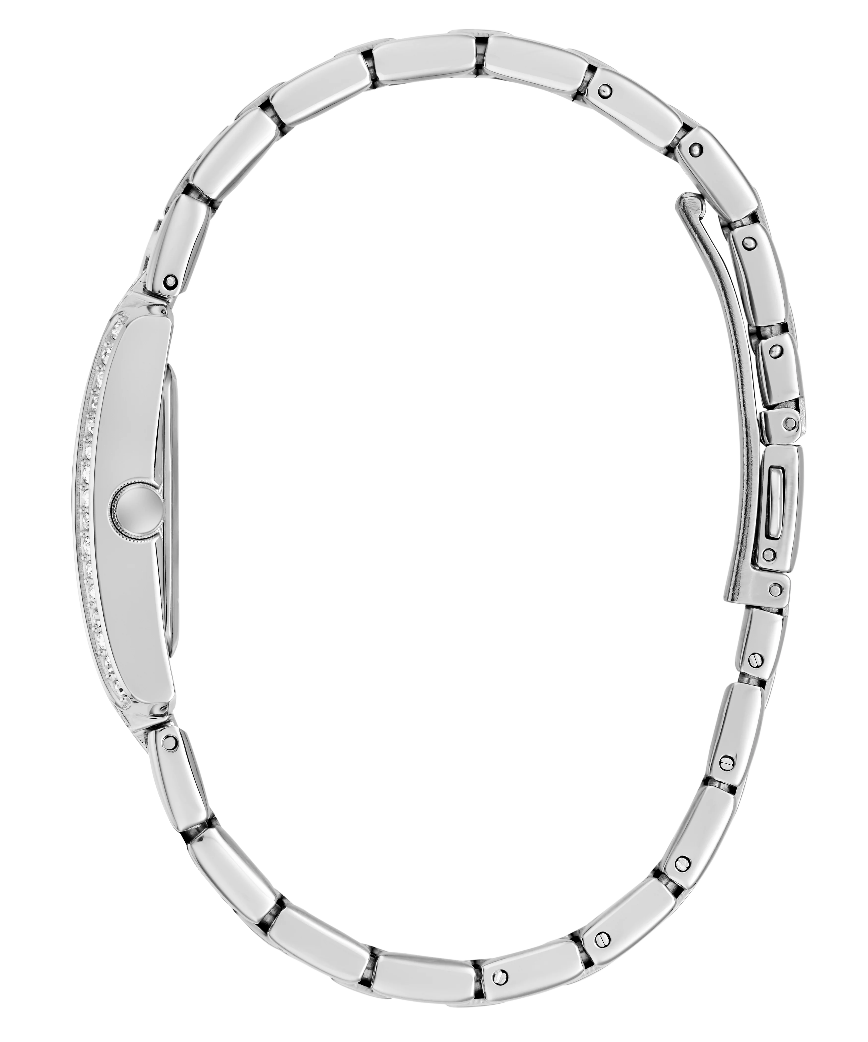 GUESS Ladies Silver Tone Analog Watch