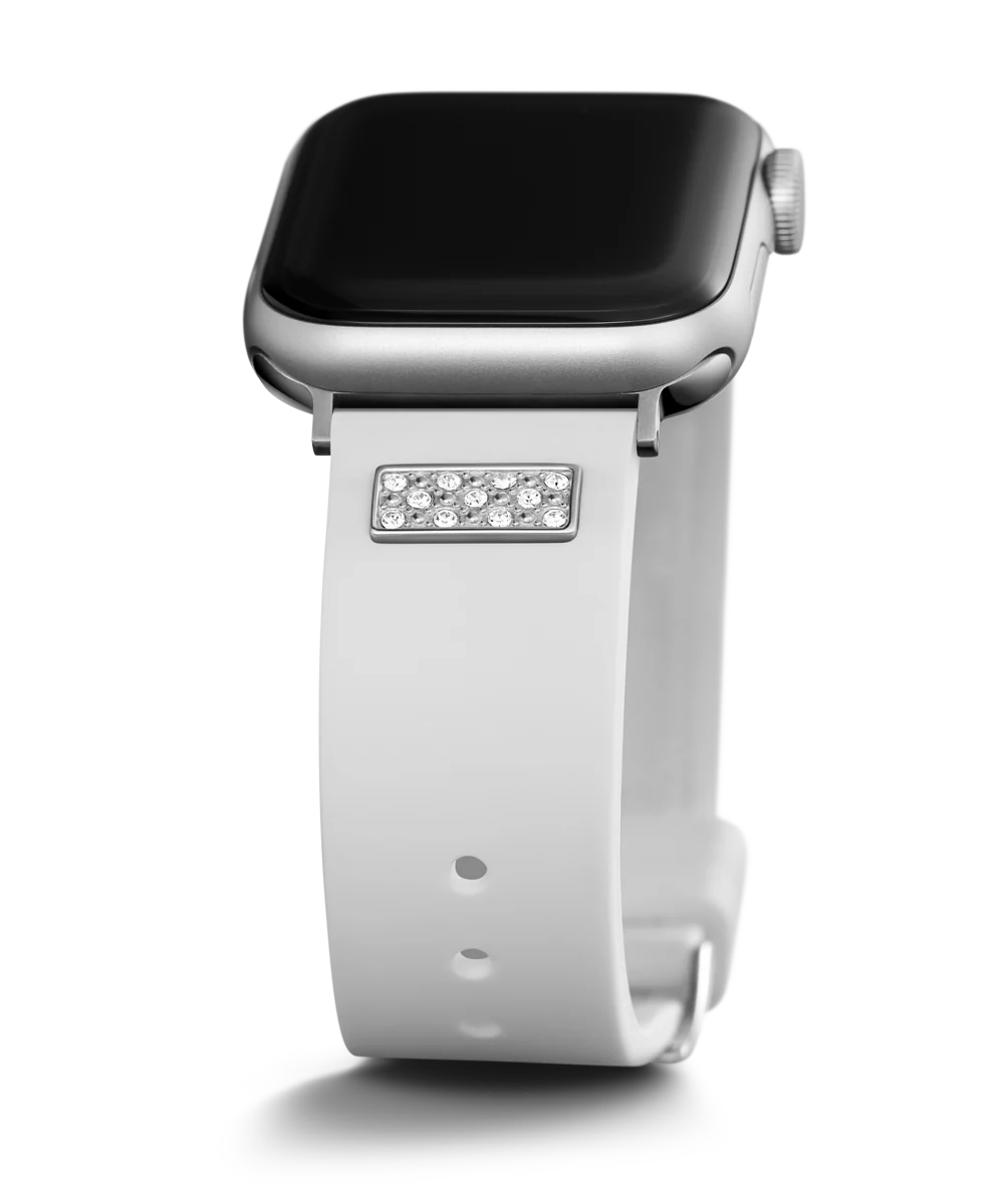 GUESS Silcone Band with Crystals insert for Apple 38-40 mm Watch