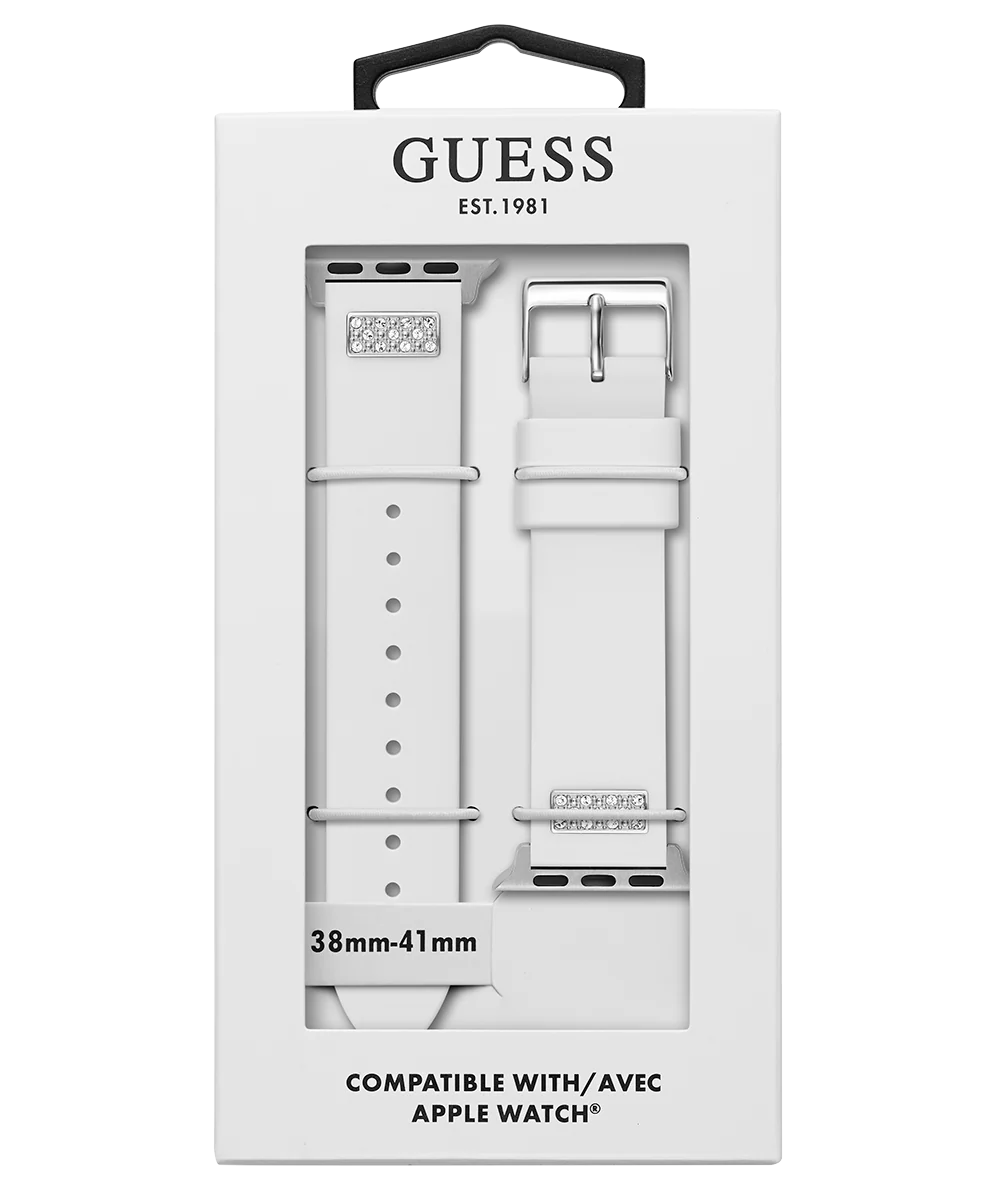 GUESS Silcone Band with Crystals insert for Apple 38-40 mm Watch